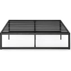 Hashtag Home Desoto Quick Lock Steel Bed Frame - Black (6') 136x189cm