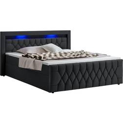 Juskys Boxspringbett Leona Bettrahmen 201x214cm