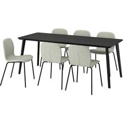 IKEA LISABO Bordsgrupp 78x200cm 7st