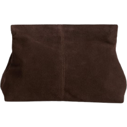 Flattered Clay Clutch Leather - Chocolate