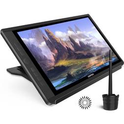 XOPPOX Drawing Tablet with Screen,15.6'' Graphics Drawing Monitor Pen Display with Full Laminated Screen,Tilt Battery-Free Stylus 8192 Level Pen Pressure,Touch Bar, Stand,Compatible for Window/Mac
