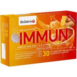 BioSalma Immun C+D-vitamin & Zink 30 30 st