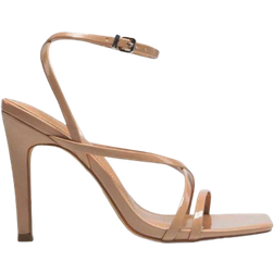 Shein Women Stiletto Ankle Strap Heeled Sandals Elegant Square Open Toe High Heeled Sandals For And Summer