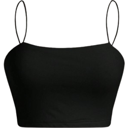 Shein Womens Casual Simple Slim Fit Short Tank Top Suitable For Summer Black L,M,S,XL,XS,XXL,XXS,XXXL,XXXXL