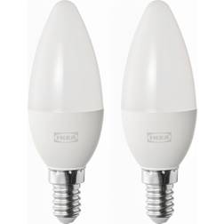IKEA Solhetta LED Ljuskälla E14 470 Lumen Kronljus Opalvit