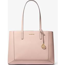 Michael Kors MK Sallie Large Saffiano Leather Tote Bag - Pink