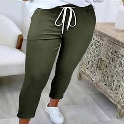 Shein Damen Lange Hosen Zugband Taille - Lässig