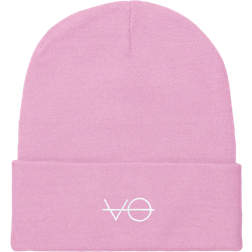 Vegan Outfitters VO Embroidered Cuffed Beanie - Pink
