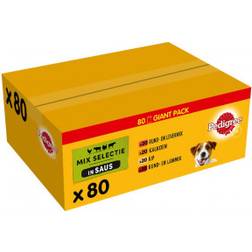 Pedigree Adult Mix Selection i Sauce Multipack Vådfoder til Hunde Poser 80 x 100 g