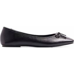 NA-KD Ballerina Shoes with Square Toe - Black