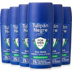 Tulipán Negro Black Sport For Men Deodorant Stick 75 ml x 6 units