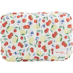 River Island Womens White Fruit Toiletries Bag - White