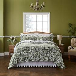 Dorma Dandelion and Pillowcase Set Duvet Cover Green, White (200x200cm)
