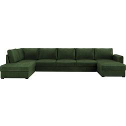 Bäddsoffa Med Divan Och Schäslong 5-Sits I Chenille Soffa