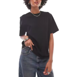 Topshop Hochwertiges T-Shirt in Schwarz