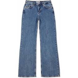 NA-KD Low-Waisted Jeans - Blue