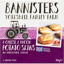 Bannisters Farm Bannisters Farm 4 Cheese & Bacon Baked Potato Skins, 260g 260g 4pcs 1pack