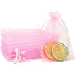 Shein 50pcs Organza Gift Bags With Drawstring Cord For Jewelry, Candy, Wedding, Party