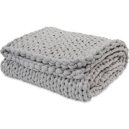 Bearaby Bearby Cotton Napper Knitted Weighted Blanket 10lbs Moonstone Weight Blanket Gray (182.9x101.6cm)