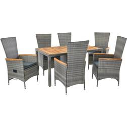 Ambia Ambia Garden GARTENGARNITUR Lounge-Set, 1 Tisch einschl. 6 Stühle