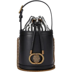 Kurt Geiger London Small Chelsea Round Bucket Bag - Black