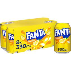 Fanta Lemon 8 x 330 ml 33cl 8pack