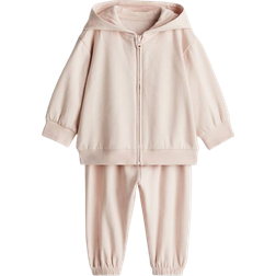 H&M Baby Hettegenser Og Joggers - Rosa