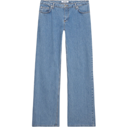 NA-KD Low-Waisted Jeans - Light Blue