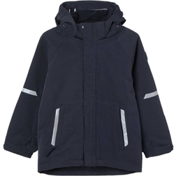 Polarn O. Pyret Kids' Wind & Waterproof Shell Coat, Blue