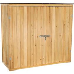 Wiltec Casetta Porta Attrezzi Da Giardino In Legno 136 x 127 x 58 cm