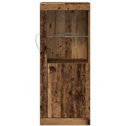 vidaXL Sideboard Med LED Lys Gamle Træ 41 x 37 x 100 cm Skænk 41x100cm