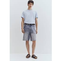 H&M Regular Fit Round-neck T-shirt - Light Blue