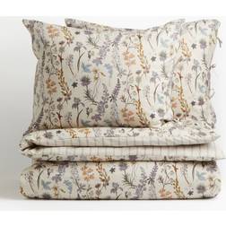 H&M Cotton Double King Set Duvet Cover Beige (230x220cm)