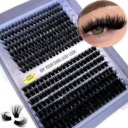 Shein 16-Row Individual Eyelash Extensions - 60D/80D/100D Cluster