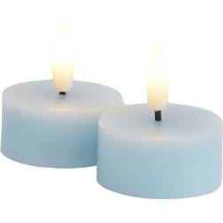 Sirius Sille Fyrfadslys 2 Stk Ø4,5 H2,2 cm Blue Skye LED-lys