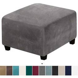 Shein Footstool Velvet Stretch Sofa Storage Ottoman Protector Loose Covers