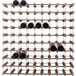 mensolas 90 Bottles Dark Stained Pine Wine Rack