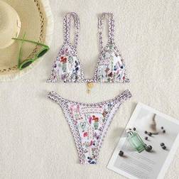 Shein Arrival Women's European American Style Bikini Swimwear Set
