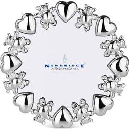 Newbridge Silverware Hearts and Bears Round Photo Frame