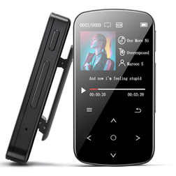 2.4 inch Bluetooth 32GB MP3 Player with Blue Clip