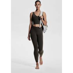 H&M Ankellånga Yogaleggings SoftMove Lycra - Mörkgrå