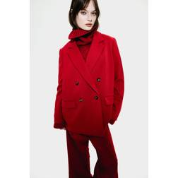 H&M Double-Breasted Blazer - Red