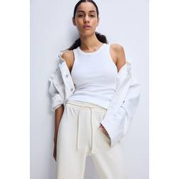 H&M Flared Joggers - White