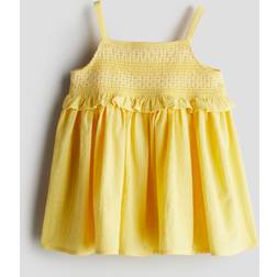 H&M Gul Smockad Klänning -