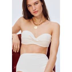 H&M Padded Balconette Bikini Top - White