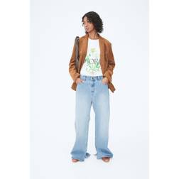 H&M Ladies Blue Wide Jeans - Blue