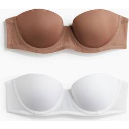 H&M Vatteret Balconette Bh I Micro - Hvid