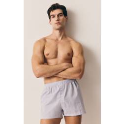 H&M Vävda Boxers 5-Pack - Ljusblå/Vit