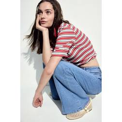 H&M Flared High Jeans - Ljus Denimblå
