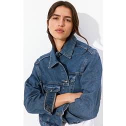 H&M Dame Jakke I Denim - Blå